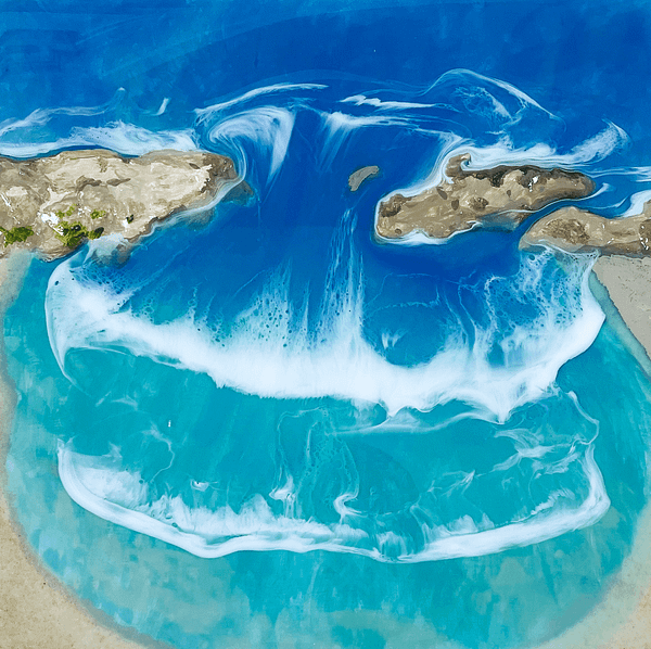 Mar Chiquita del Cielo - Custom Epoxy Resin Art Piece