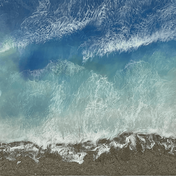 The Coastline - Custom Epoxy Resin Art Piece