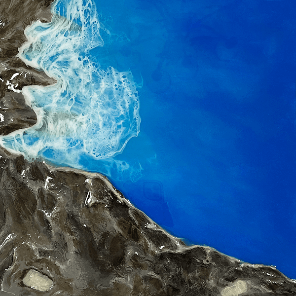 Mar Chiquita Peaks - Custom Epoxy Resin Art Piece